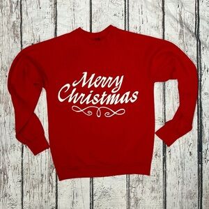 Vintage 1980s Merry Christmas Ugly Sweater Party Sweatshirt